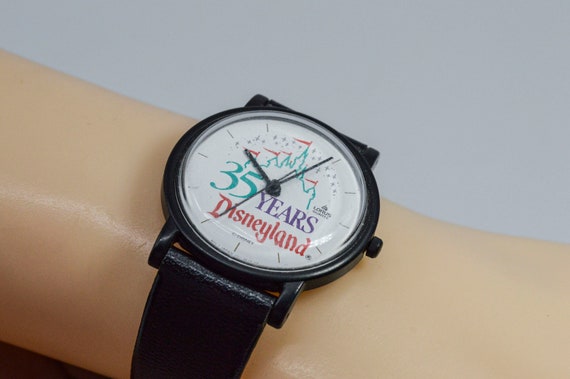 Lorus 35 years Disney land  balck tone wrist watch - image 1