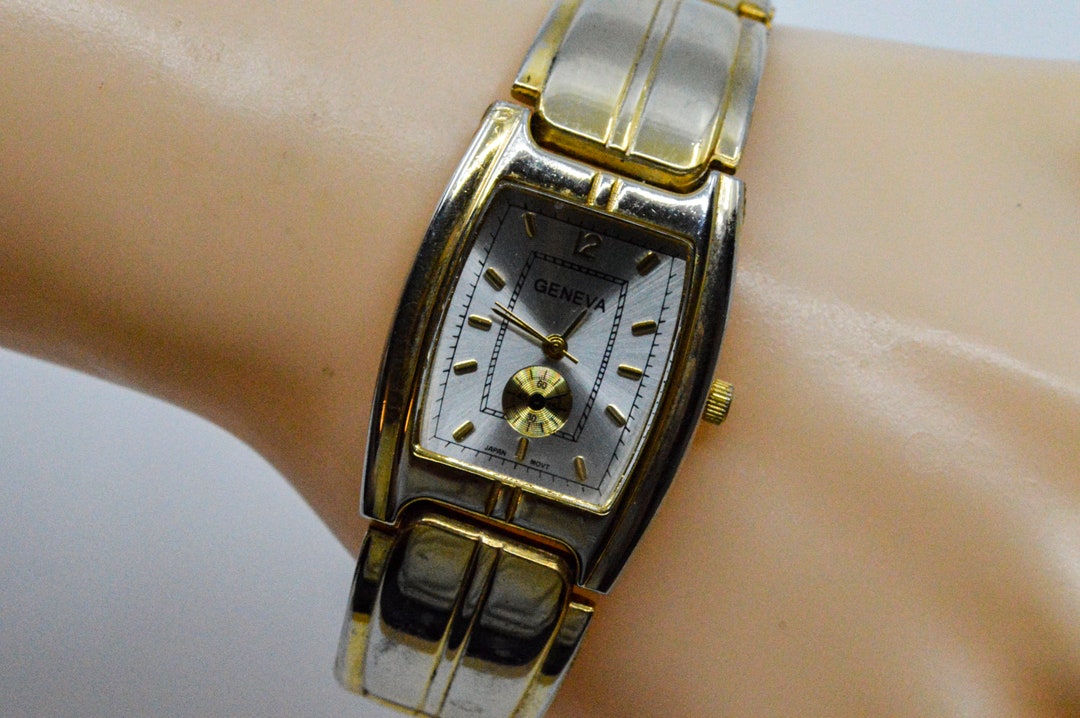 Gold Tone With Silver Dial Womens Fashion Watch - Etsy