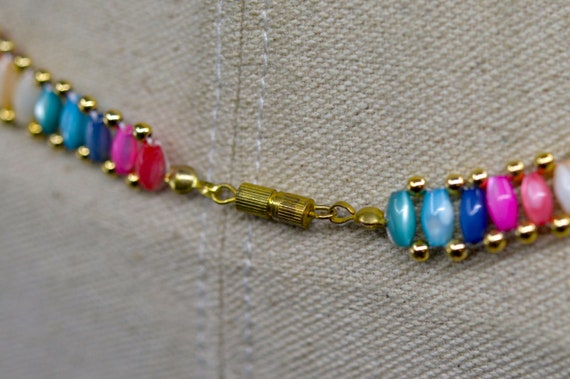 Multi color beads, womens necklace - image 4