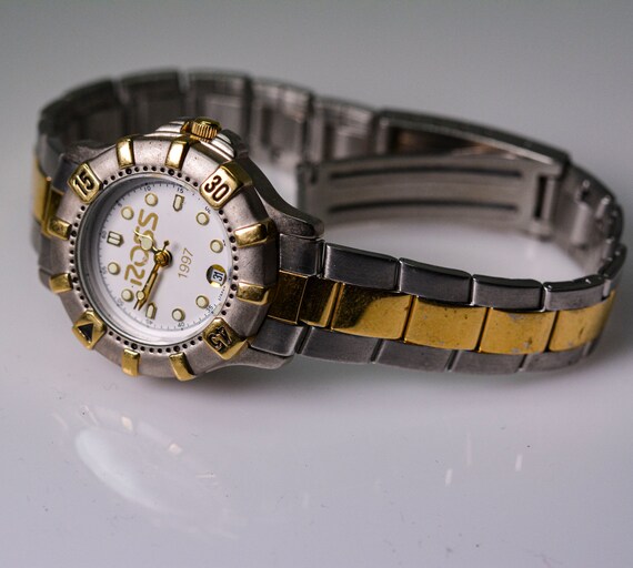 Ross 1997 two tone womens quartz fashion watch - image 4