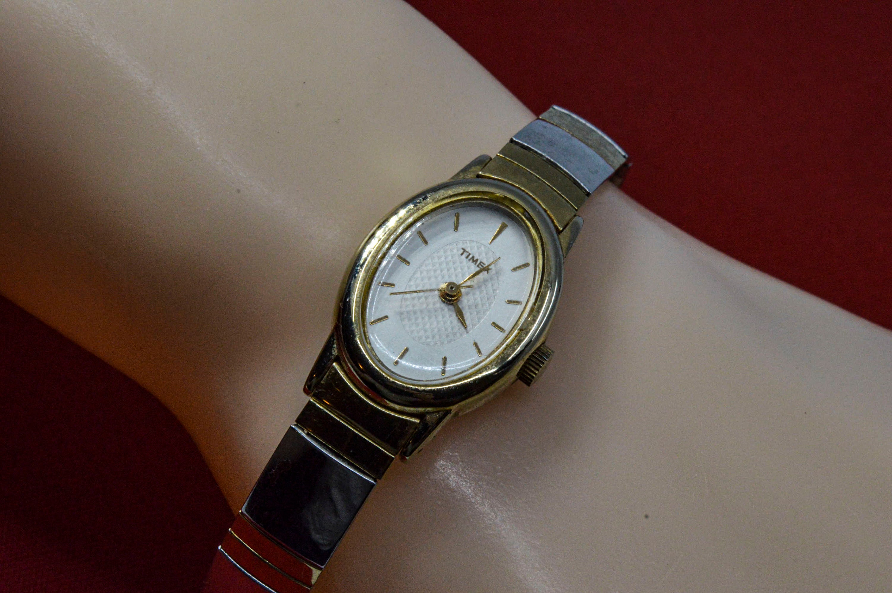 Timex Gold and Silver Tone Watch Womens Watchtwo Tone Watch - Etsy
