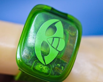 Green tone, large ,plastic  , digital , childrens watch