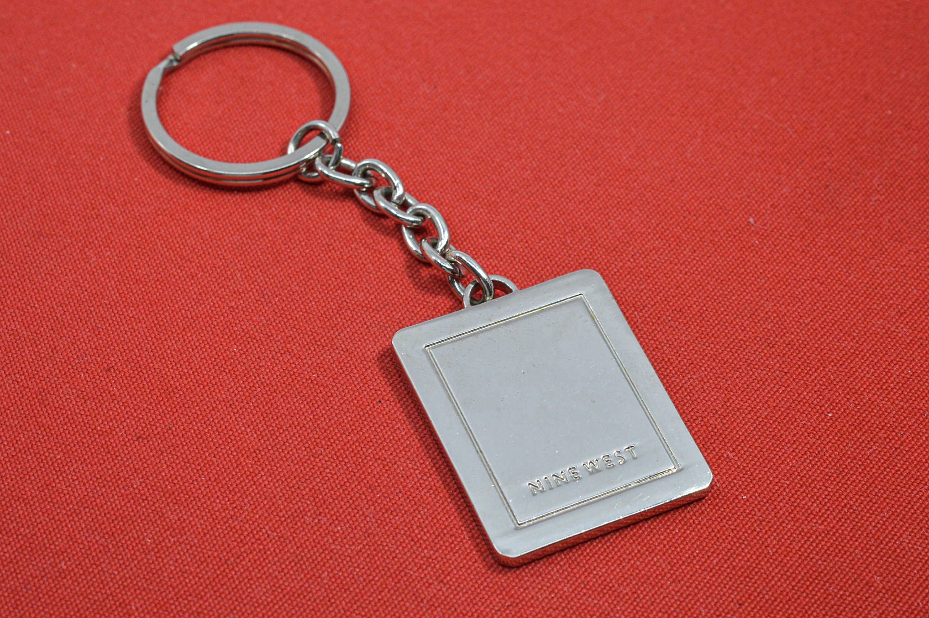 Nine West Silver Tone Keychain - Etsy Nine West Silver Tone Keychain - Etsy