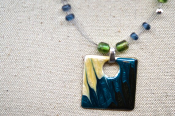 Blue tone, womens fashion necklace - image 2