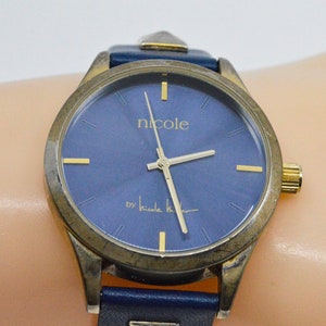 Nicole blue tone womens fashion watch