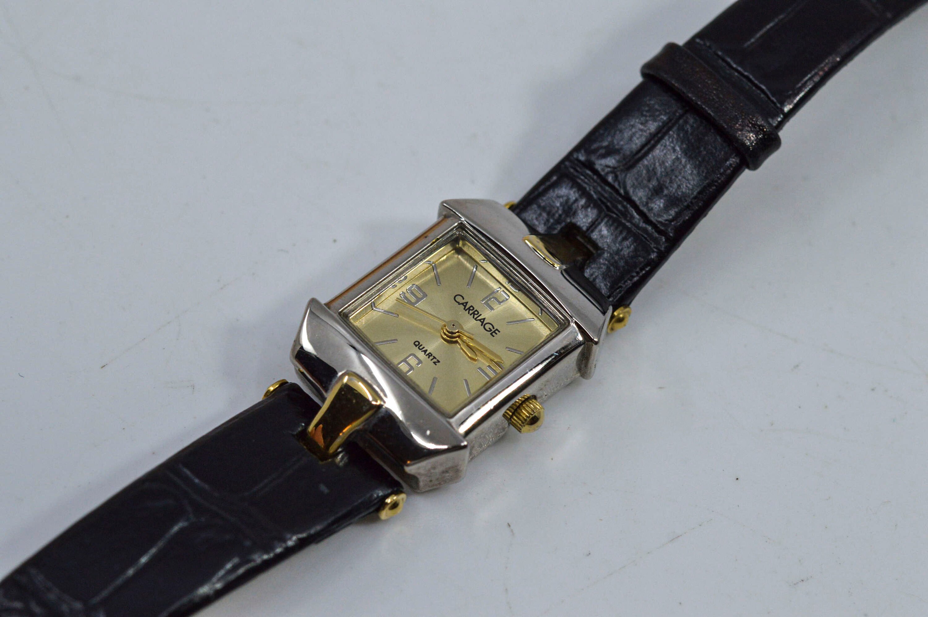 Carriage by Timex Steel and Gold Tone Womens Wrist Watch - Etsy UK