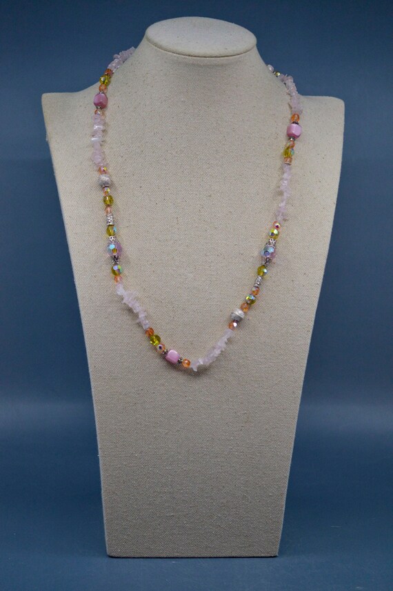 Multi colro chip beads, womens fashion necklace - image 3