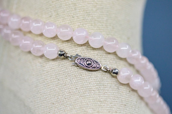 White and pink tone, womens beaded necklace - image 6