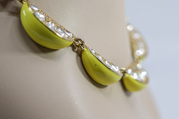 Gold and yellow tone  with crystal womens fashion… - image 3