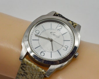 Steel tone with silver dial womens fashion watch