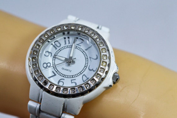 Women\'s Silver Crystal-Trim Watch Women main image 3