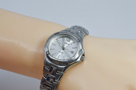 Lorus steel tone with silver dial womens sports w… - image 1