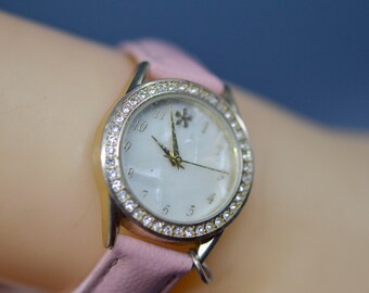 Valletta , Gold Tone With Pink Dial, Womens Fashion Watch - Etsy display picture 3