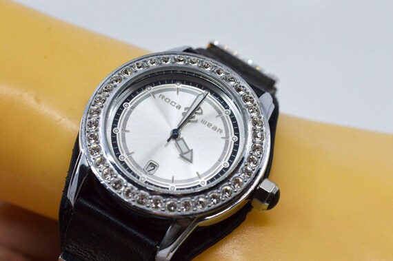 Rocaawear tono plateado con cristales mujer reloj de moda para hombre Etsy Mexico