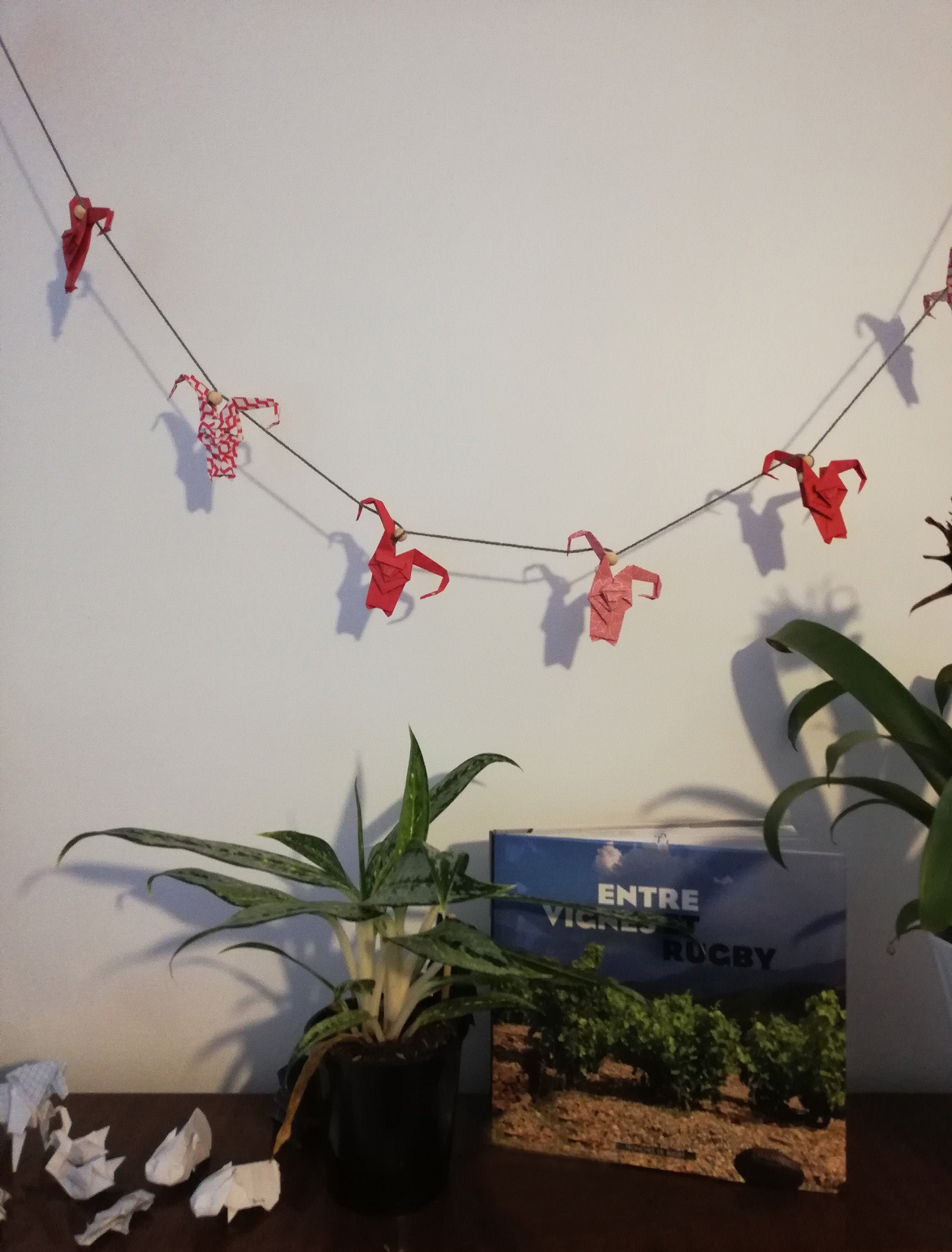 Guirlande Horizontale d'animaux en Origami Personnalisable