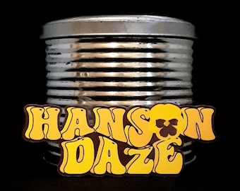 Hanson daze retro sticker, Hanson day sticker, cute retro pansy hday decal, funny Hanson sticker, Hanson band sticker, Hanson quote