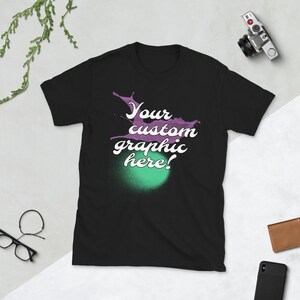Custom tshirt, make your own tee, design your top, custom graphic tee, create your own shirt