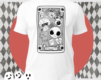 The Hanson fan oracle tee, cute Halloween Hanson tee, Hanson tarot card shirt, cute halloween tee, hanson fan tshirt