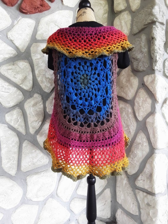 Crochet gypsy shop vest