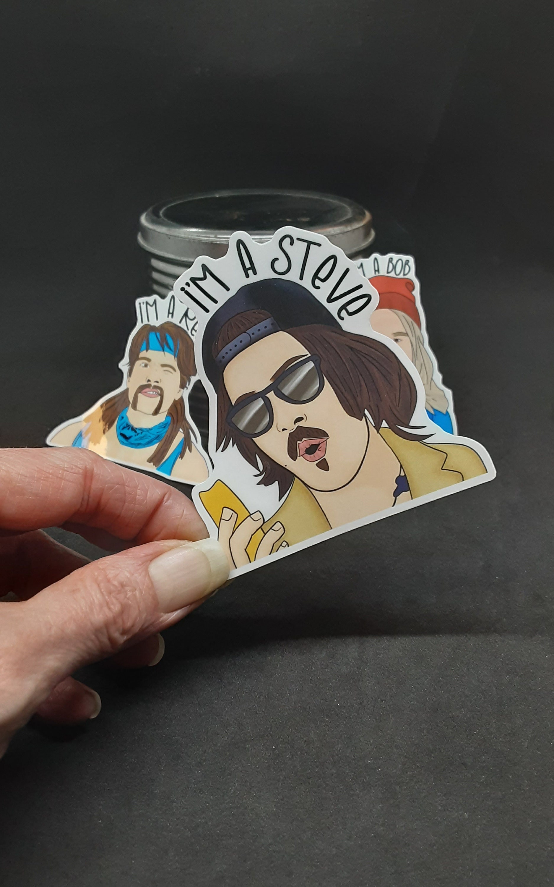 DLMD Steve Bob Reggie Team Sticker, I'm a Steve, I'm a Bob, I'm a ...