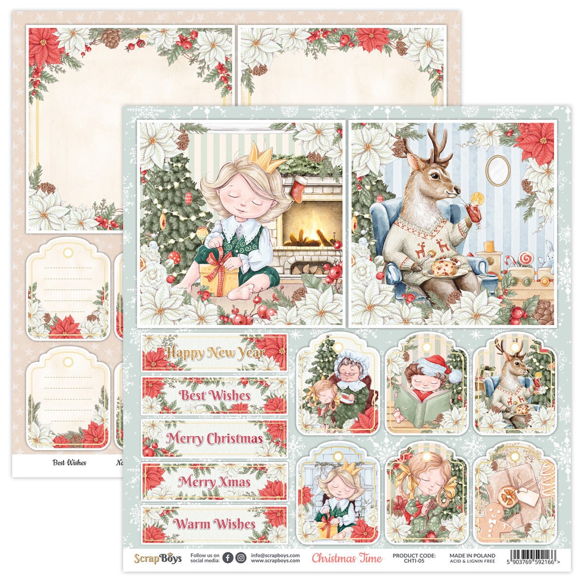 Christmas Time, Scrapboys 24 double sided 6x6, scrapbooking paper pack –  Creative Treasures