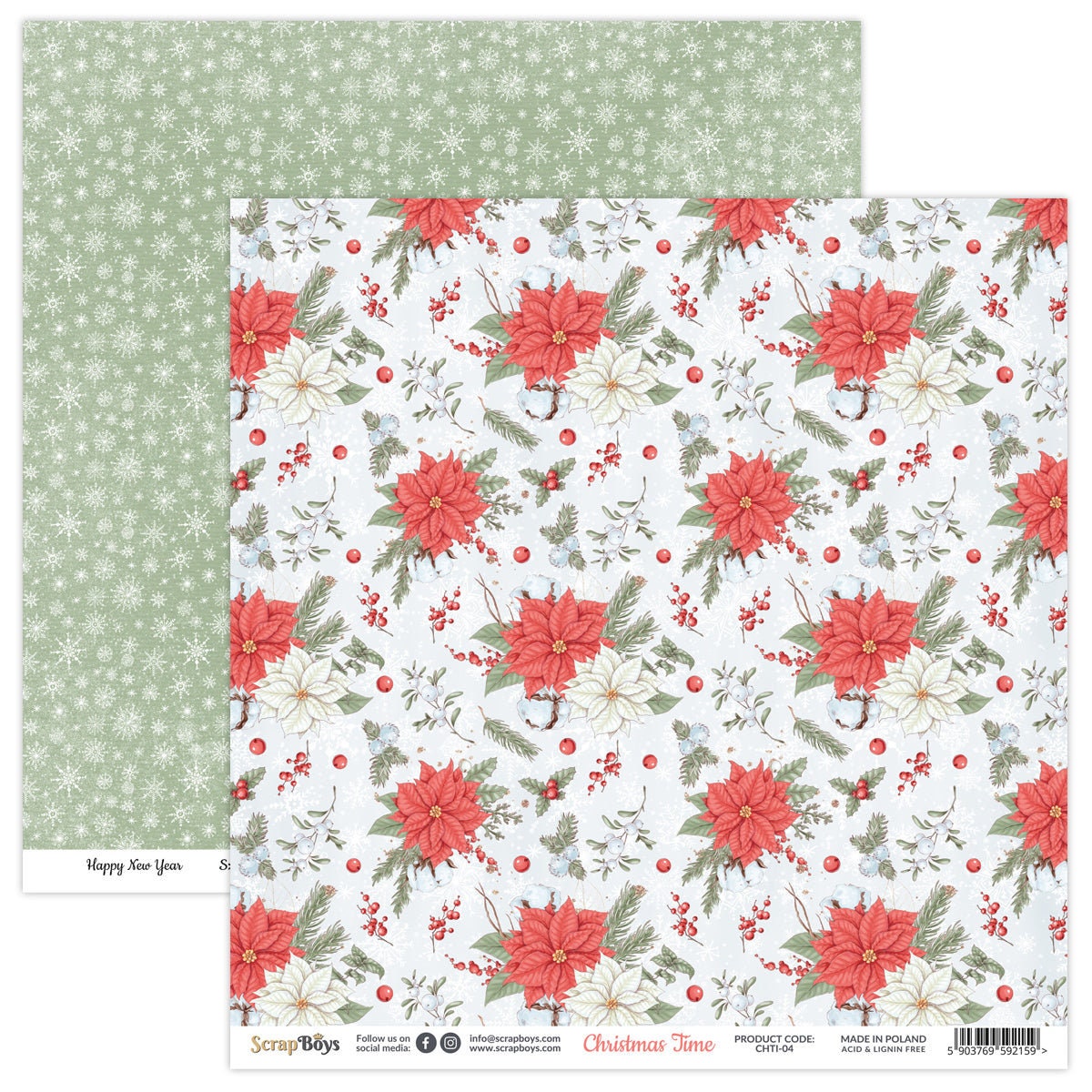 Christmas Time, Scrapboys 24 double sided 6x6, scrapbooking paper pack –  Creative Treasures