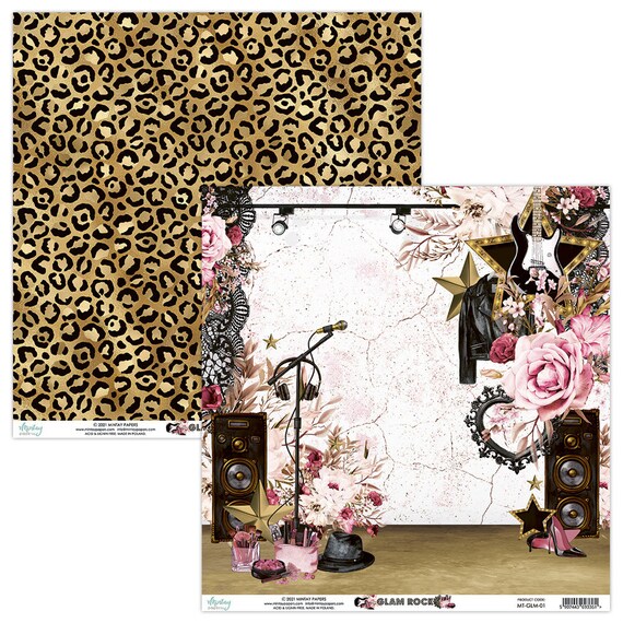 MINTAY PAPERS 12X12 PAPER PACK- GLAM ROCK (12 SHEETS