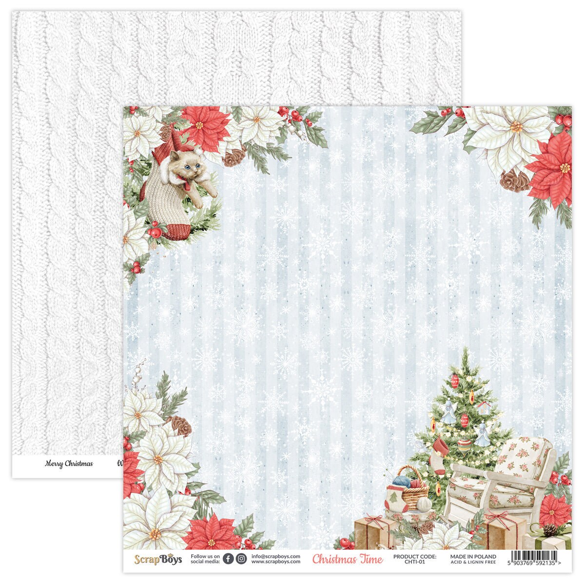 Christmas Time, Scrapboys 24 double sided 6x6, scrapbooking paper pack –  Creative Treasures