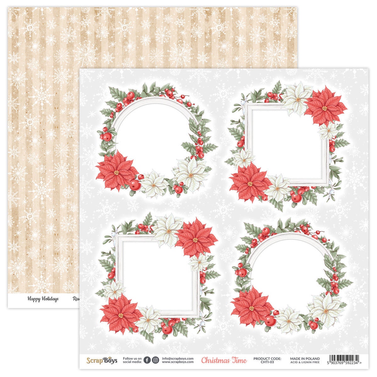Christmas Time, Scrapboys 24 double sided 6x6, scrapbooking paper pack –  Creative Treasures