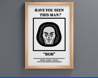 Affiche imprimable Twin Peaks 'Bob'