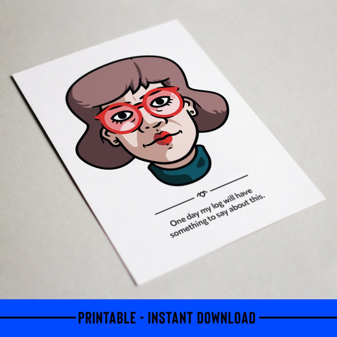 Twin Peaks 'log Lady' Printable Greeting Card - Etsy