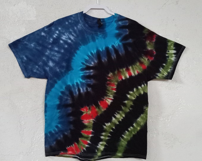 Xl Unique Tie dye t shirt, Christmas Birthday Gift for father men women,Boho Adult tie dye shirt Handmade,Gift for Dads, Unique Gift Ideas