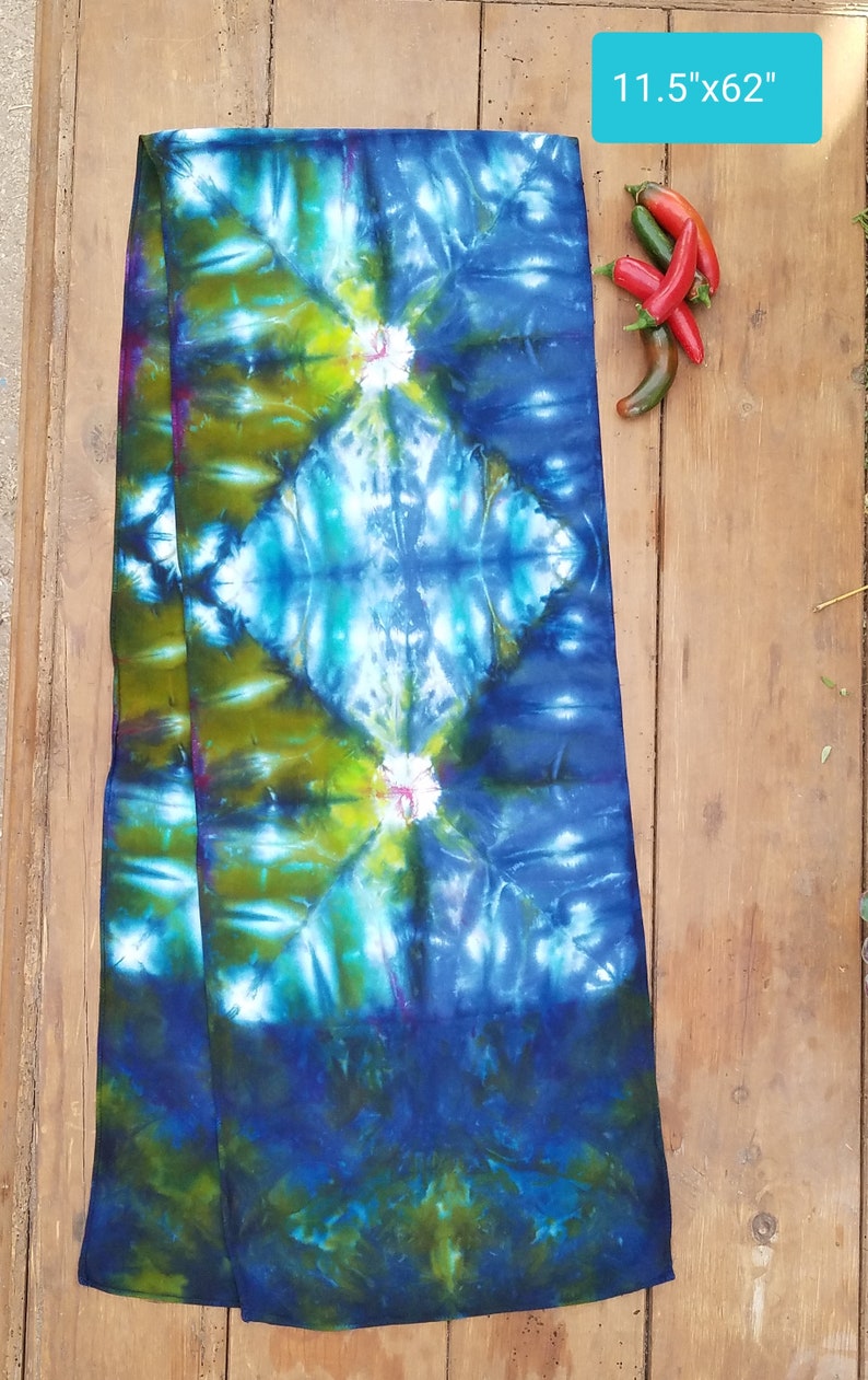 Bamboo Scarf hand dyed Tie dye and Shibori Bamboo tie dye image 0