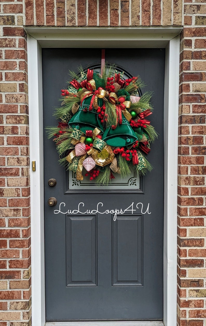 Christmas Wreath, Retro Christmas Wreath, Vintage Christmas, Christmas