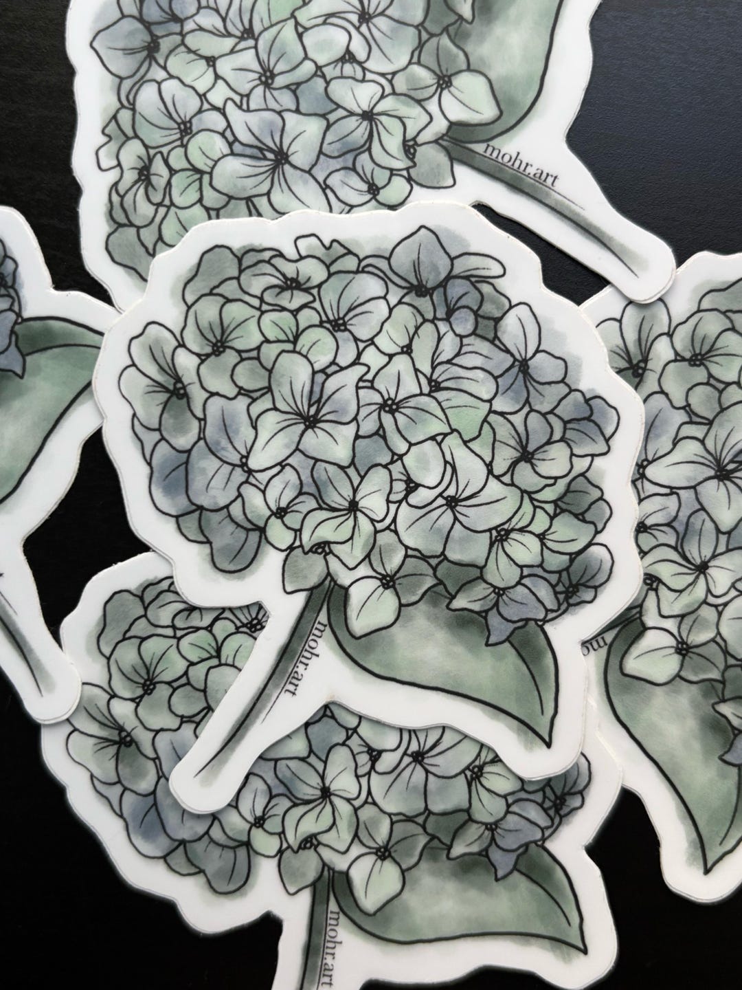 Hydrangea Sticker Hydrangea Sticker - Etsy