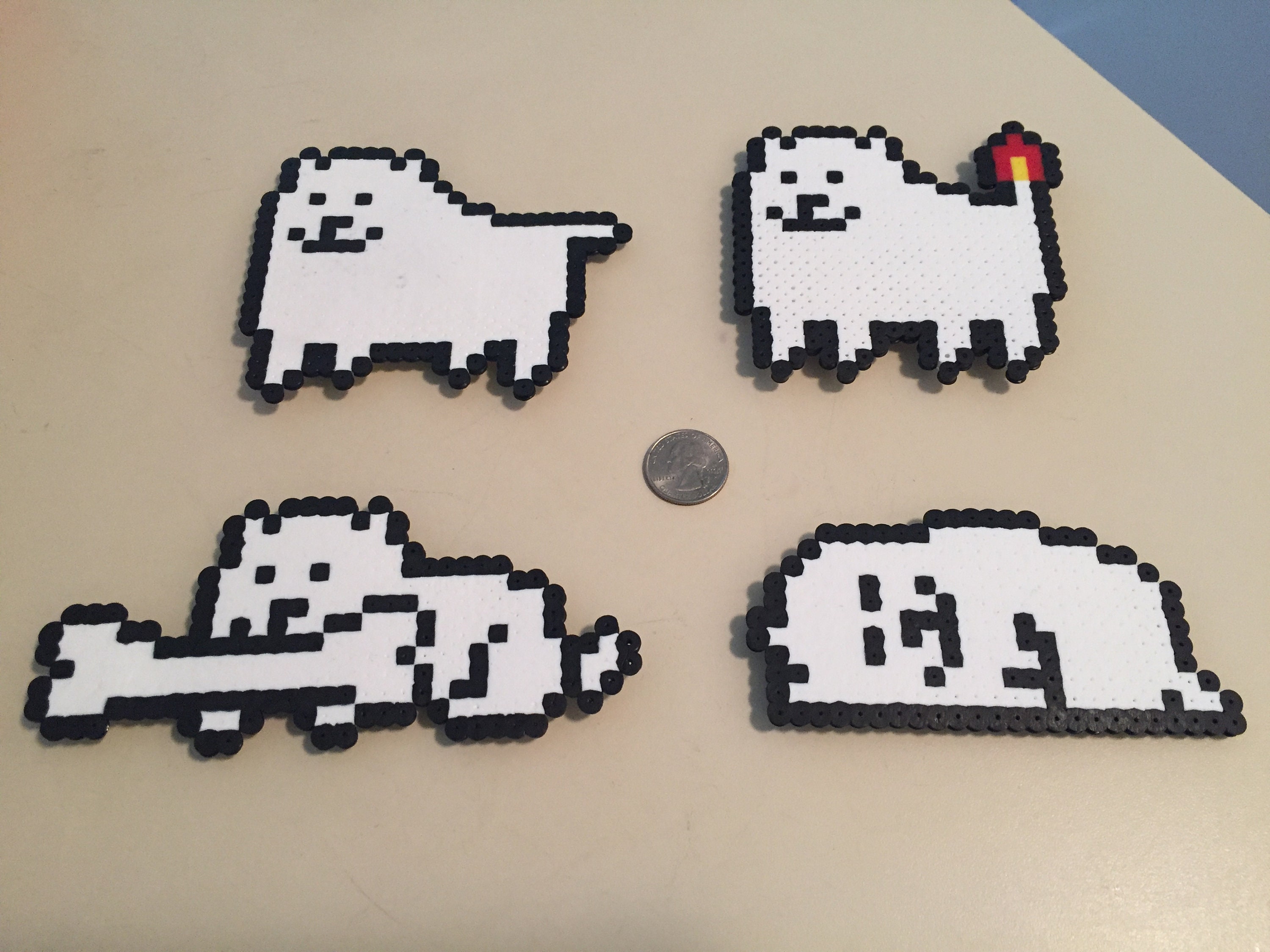 Undertale Perlers Sans Papyrus Temmie Annoying Dog. Wall -  Sweden