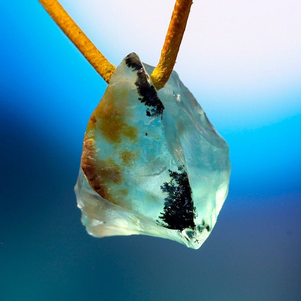 Blue Peruvian Andean Opal pendant