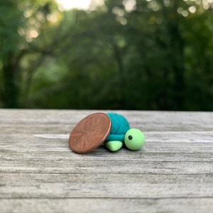 Miniature Polymer Clay Turtle Terrarium Decoration - Plant Pals