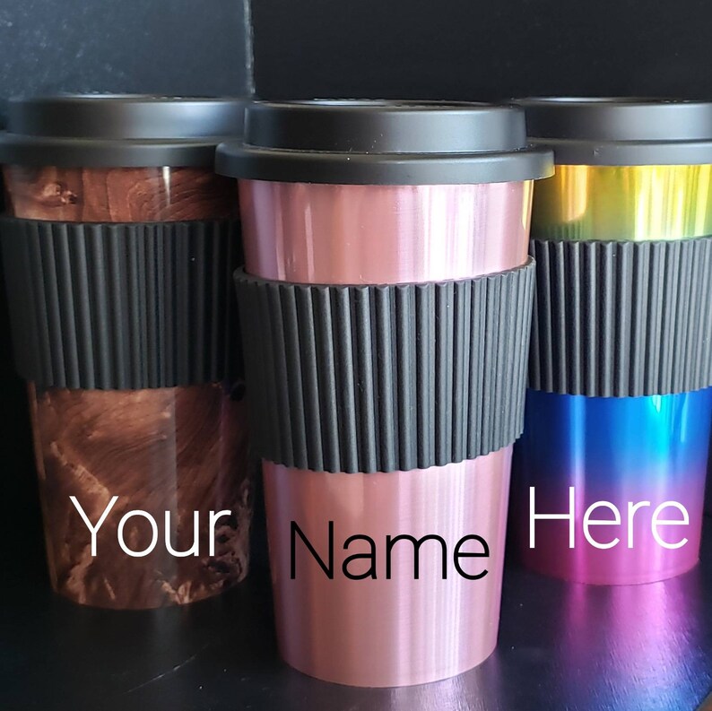 Personalized Reusable Coffee Cups Custom Reusable Coffee Cup Etsy