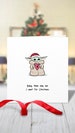 Personalised Baby Yoda Christmas Card - Mandalorian - Star Wars - Love - Boyfriend - Girlfriend 