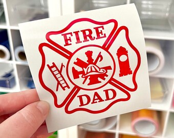 Firefighter Skull Vinyl Decal - Etsy