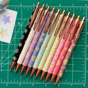 Retractable Glitter Daisy Weeding Pen, Crafting Tool for Cricut Silhouette