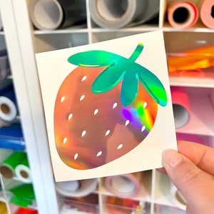 strawberry car decal, strawberry water bottle decal, strawberry vinyl decal, permanent vinyl sticker, fruit window decal, phone case decal