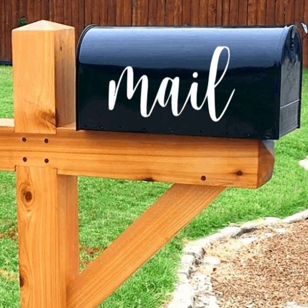 mail sticker, mailbox decal, mailbox label, storage container sticker, office door sticker, front door mail slot sticker
