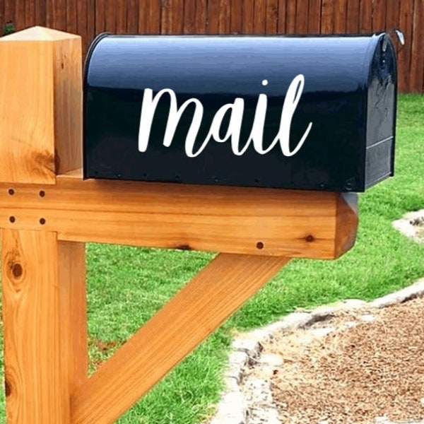 mail sticker, mailbox decal, mailbox label, storage container sticker, office door sticker, front door mail slot sticker