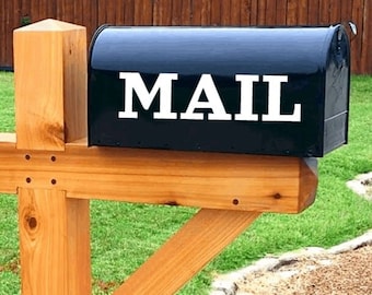 Mail Sticker, Mailbox Permanent Vinyl Decal