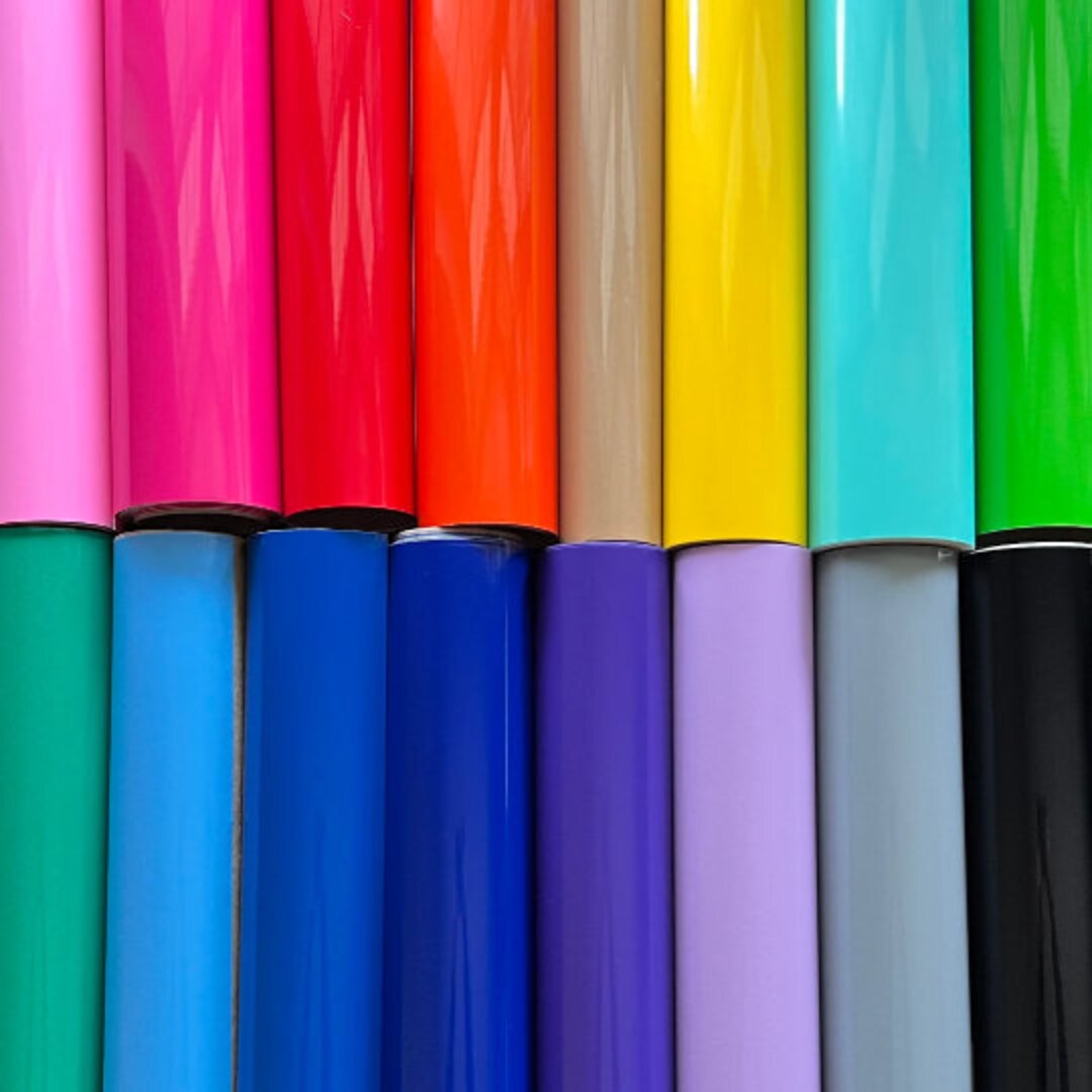 12x12 Permanent Adhesive Vinyl for Craft Cutting Machine, Cricut Vinyl