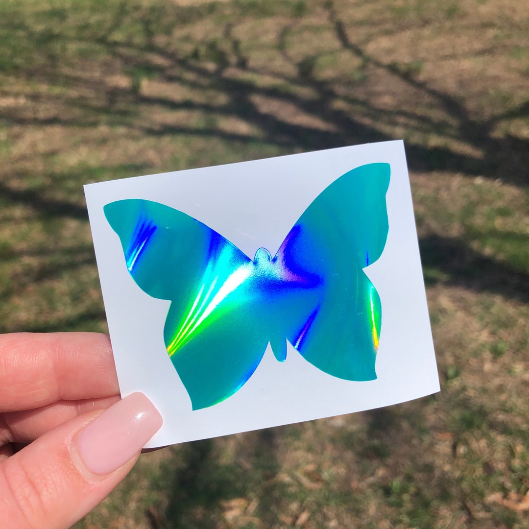 Butterfly Sticker, Butterfly Decal, Butterfly Car Window Decal, Floral