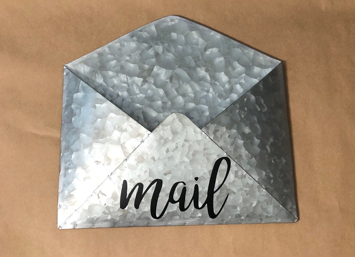 Wall mount envelope mailbox for paper organization. Shop now Etsy