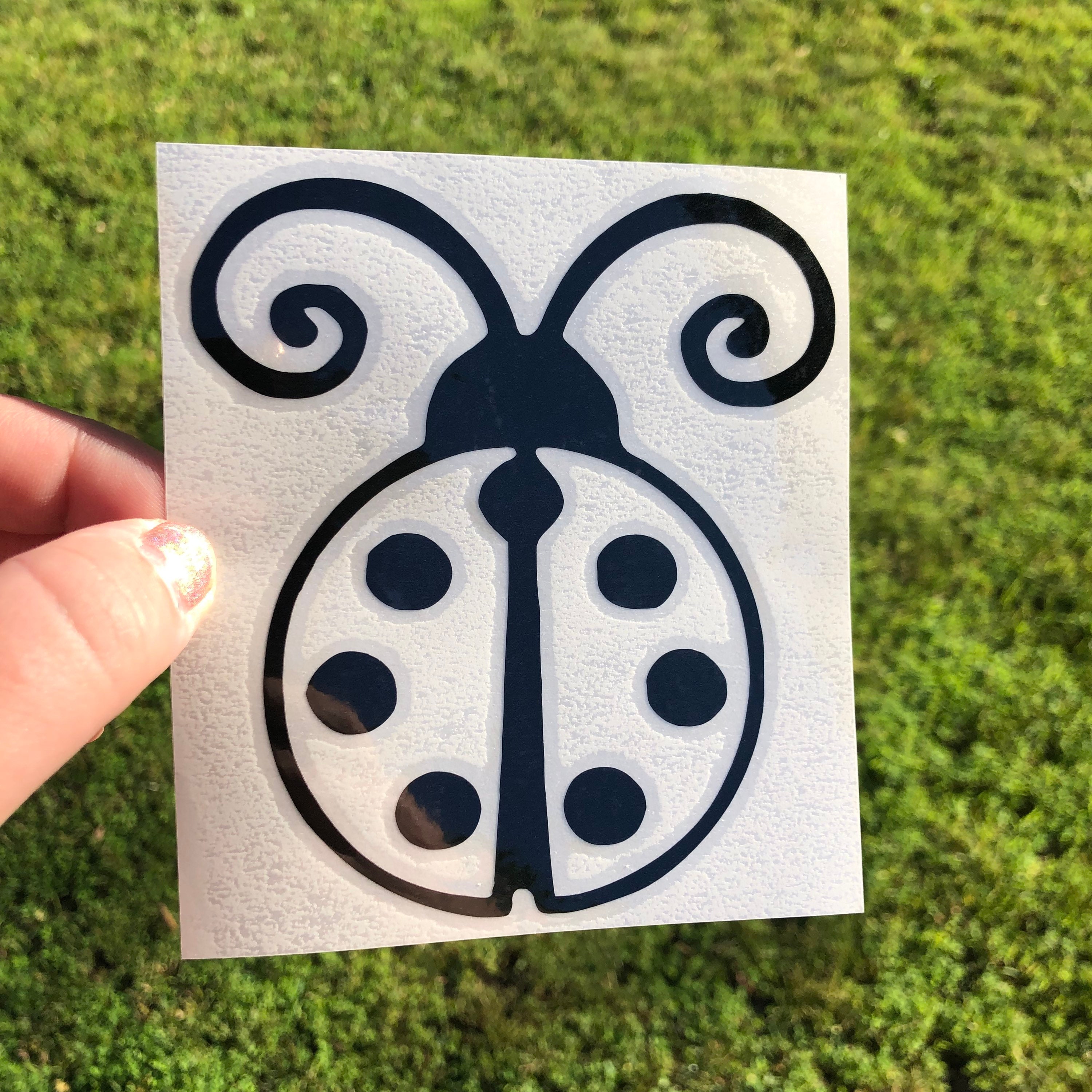 Ladybug Sticker Ladybug Decal Insect Car Window Decal Etsy